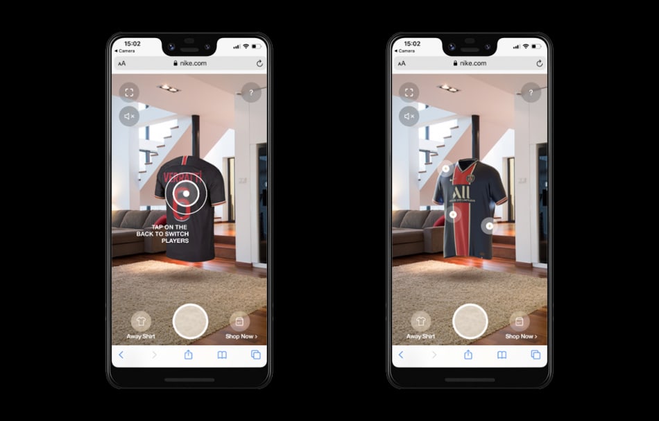 Nike x PSG: Shirt AR Viewer — experience view 4