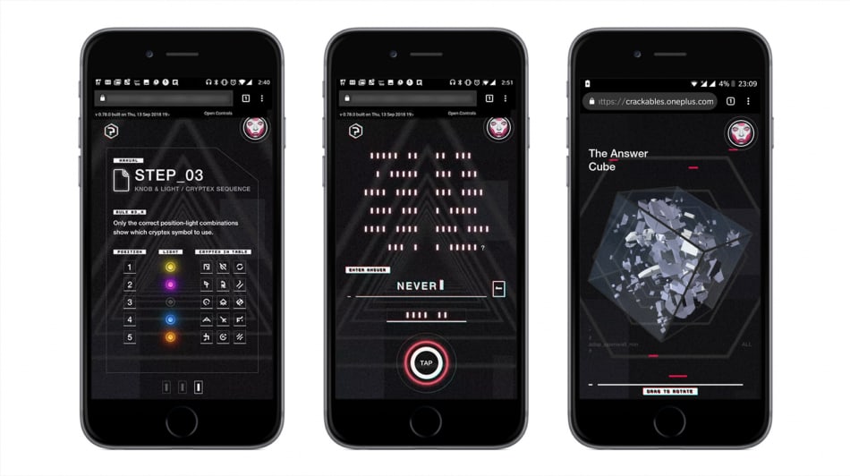 OnePlus: Crackables — UNIT9 case study visual — Project context, visual 2 of 2